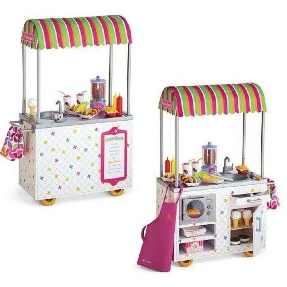 American Girl doll campus snack cart toy